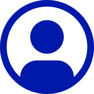 A royal blue encircled avatar.